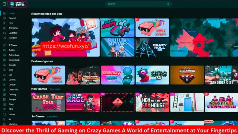 Discover the Thrill of Gaming on Crazy Games A World of Entertainment at Your Fingertips